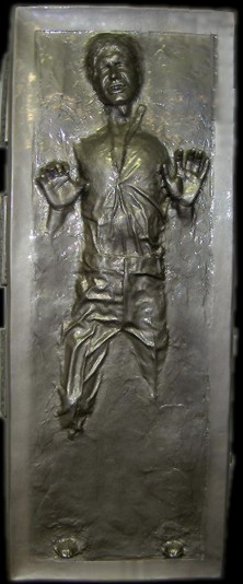 Han Solo frozen in carbonite