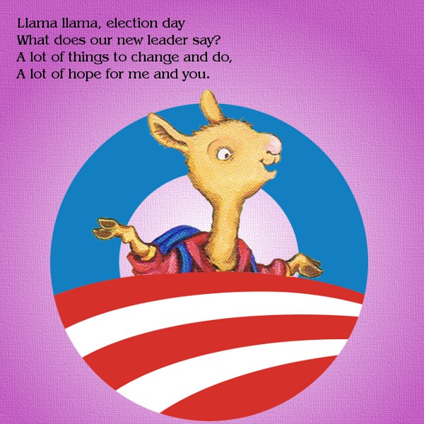 page 1 of llama llama and Obama