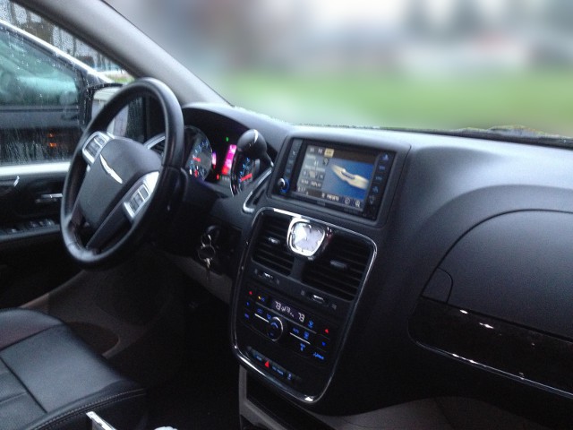 image of dashboard of new minivan