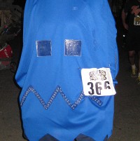 picture of a Pacman ghost costume for Halloween