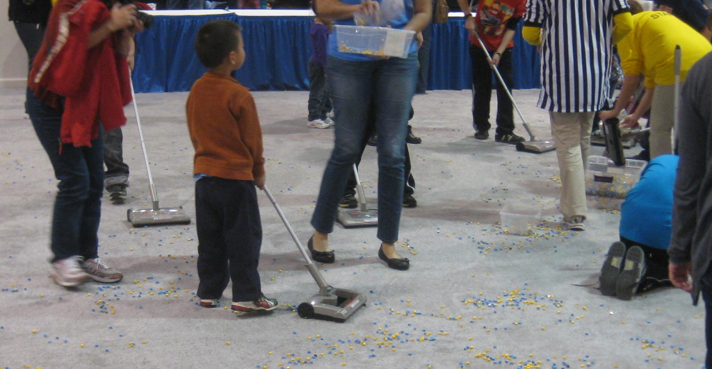 the vacuum cleaner display at the Lego Kids Fest