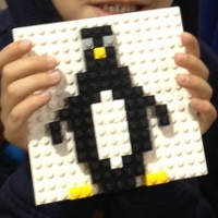 penguin art at the Lego Kids Fest