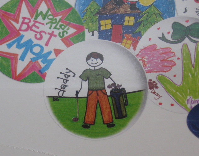 image of example kid's drawing for homemade plate on the box