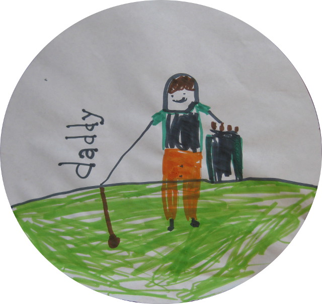 image of kid's drawing for homemade plate