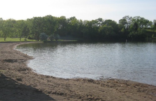 photo of the local beach