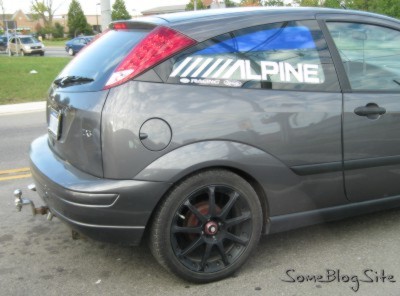 photo of Ford Focus with a trailer hitch