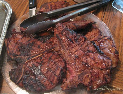 picture of grilled porterhouse steaks