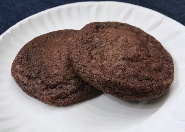 image of Christmas cookies called chocolate mint cookies