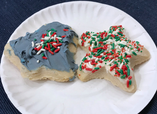 image of Christmas cookies called frosted sugar cookies