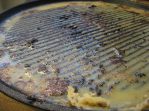 photo of greasy frying pan