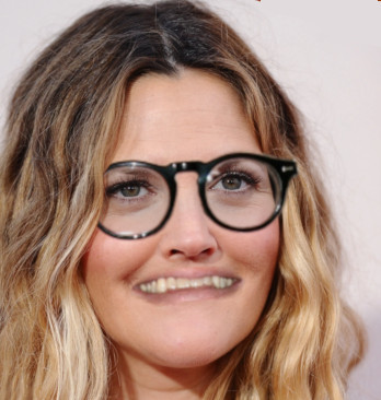 image of Drew Carey and Drew Barrymore combined