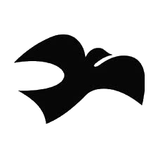 silhouette of a dove