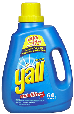 picture of y'all - the laundry detergent from the South