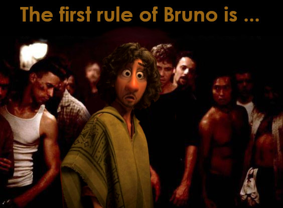 image of the first rule of Bruno club is we don't talk about Bruno club