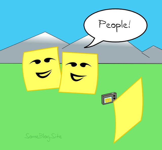 image of cheese taking a photo and saying People