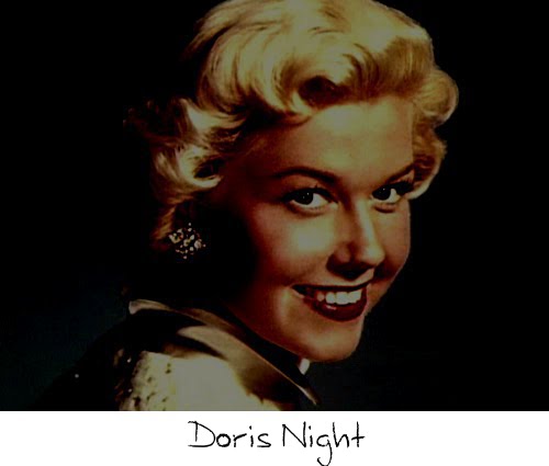 a darkened photo of Doris Day, making her Doris Night