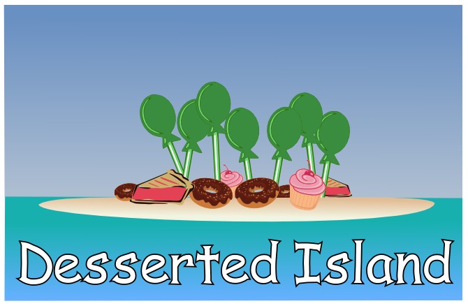image of a desserted island