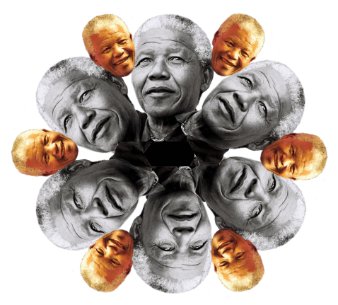 image of nelson mandela mandala - a mandala of Nelson Mandela