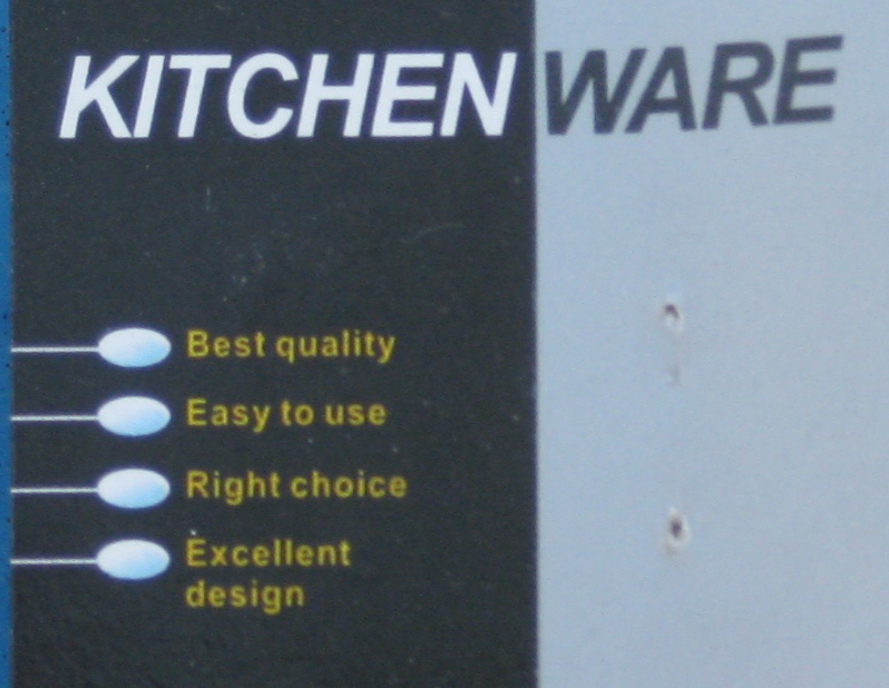 picture of the label on a ladle