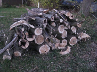 picture of a pile of wood