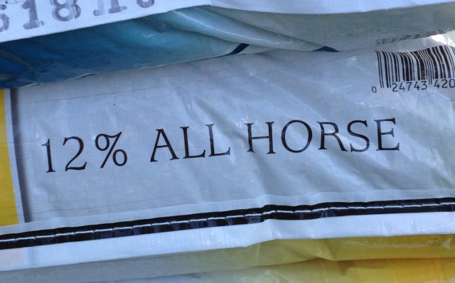 image of a bag of all horse feed