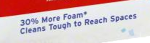 label for Colgate toothpaste that cleans tough to reach spaces