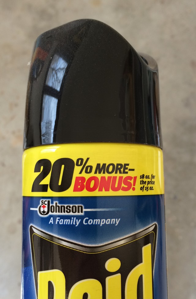 image of a can of wasp spray that claims more - bonus
