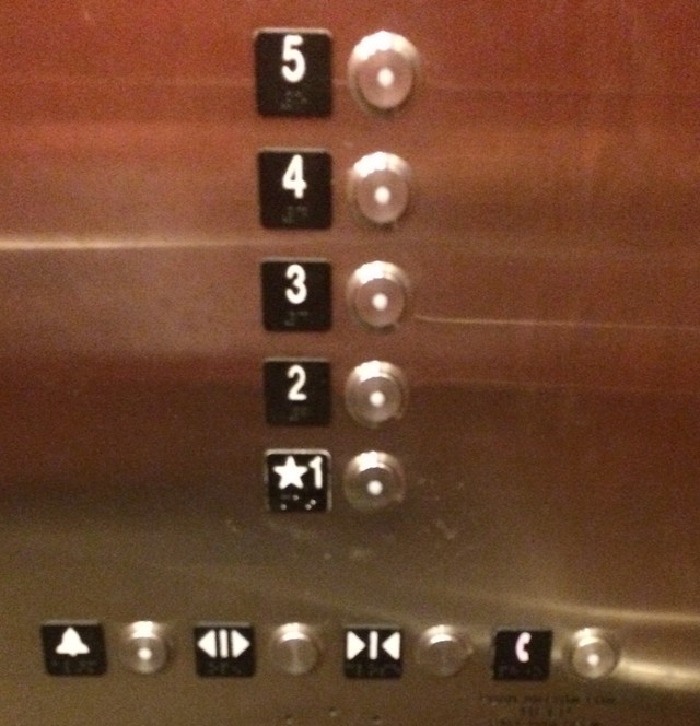 confusing elevator buttons