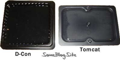 side-by-side photo of different glue mouse traps