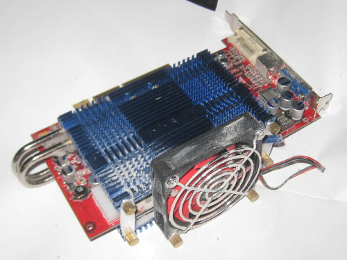 photo of a fancy video card with a cooling system