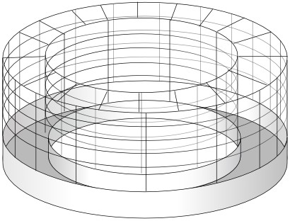 circular bird cage so the bird can fly laps