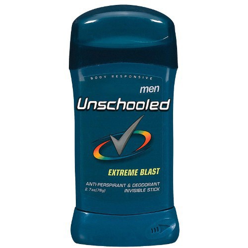 photo of degree deodorant changed to unschooled
