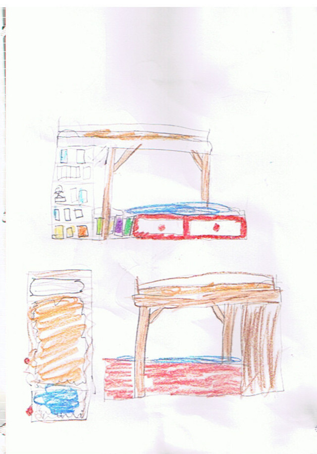 drawing of a bedroom designs by children
