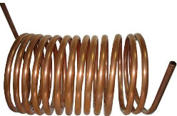 image of copper coil heat exchanger