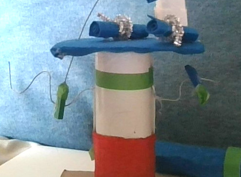 image of a cranky contraption representing a geyser