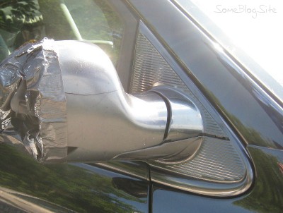 photo of the plastic fairing for the minivan side mirror