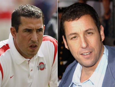 comparison of Luke Fickell to Adam Sandler - long-lost twins separated at birth