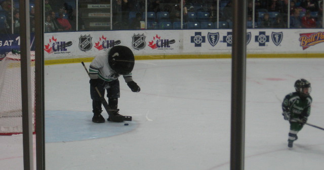 picture of a youth hockey player intermission entertainment