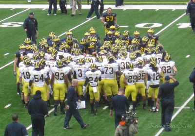 picture of the Michigan football spring game