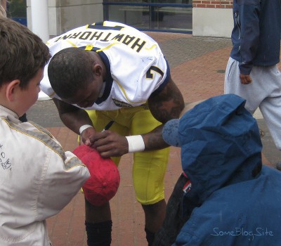 picture of the Michigan football spring game