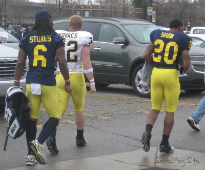 picture of the Michigan football spring game