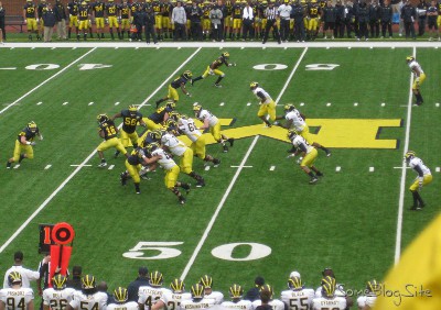 picture of the Michigan football spring game