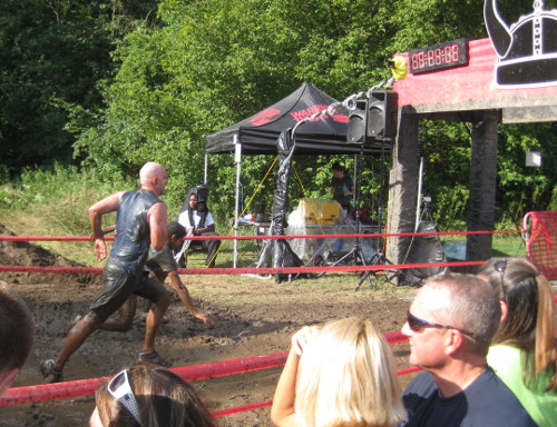 photo of the finish line of the Warrior Dash
