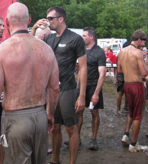 photo of the people having just finished a Warrior Dash
