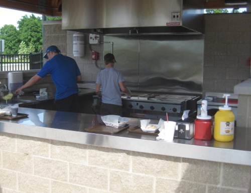 photo of the concession stand grill at Blue Heron Bay at Independence Lake