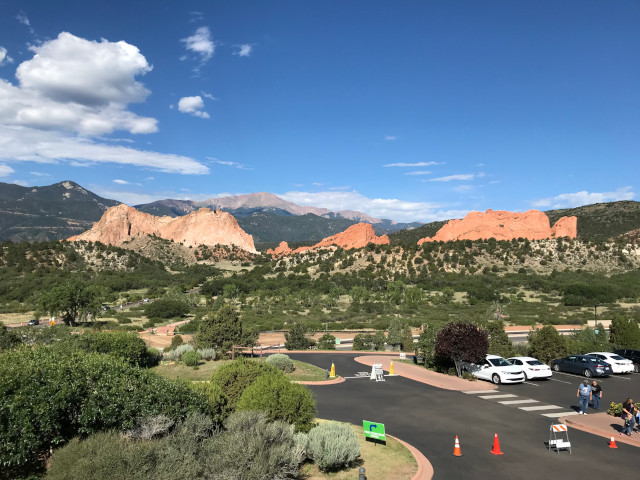 image of the view from the Garden of the Gods visitor center