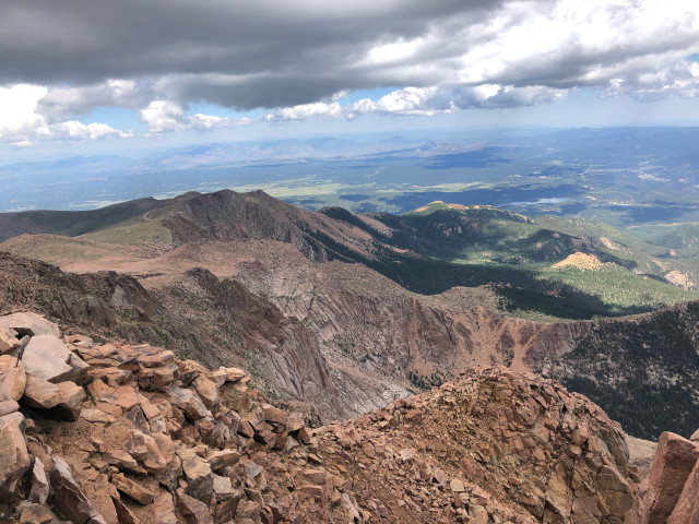 image of the view from the top of Pike's Peak in Colorado Springs