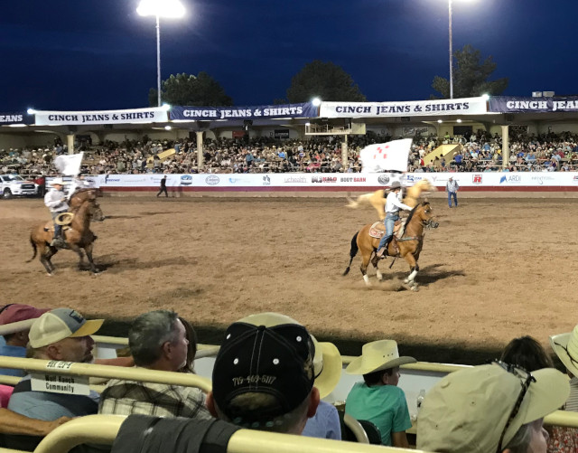 image of the advertisements of the Pike's Peak or Bust Rodeo