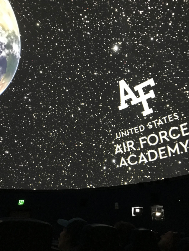 image of the planetarium interior at USAFA Air Force Academy in Colorado Springs