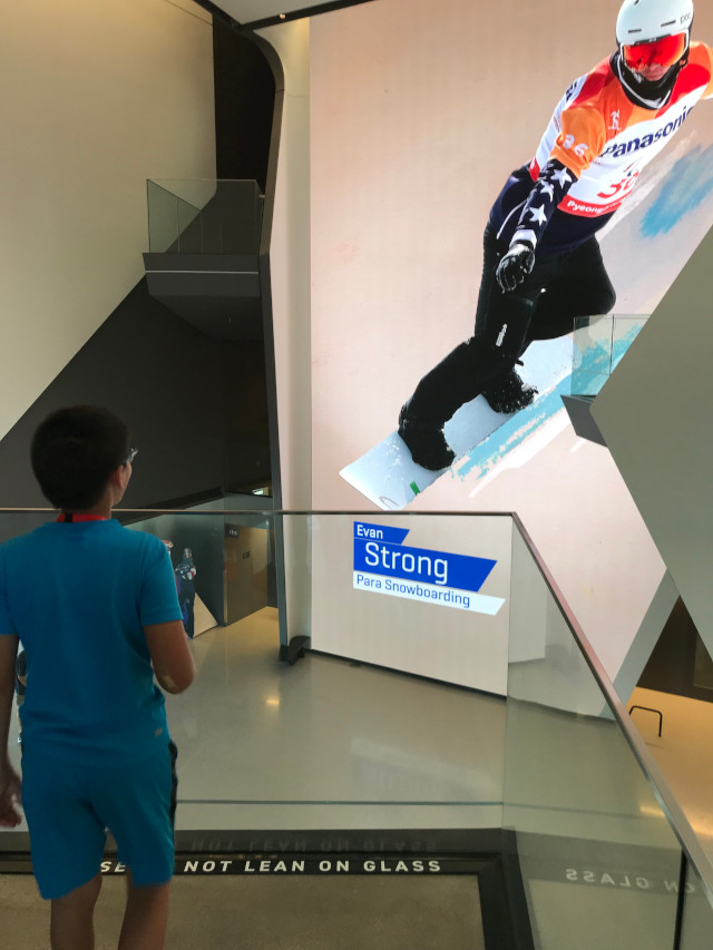 image of the track at the US olympic museum